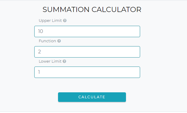double summation calculator